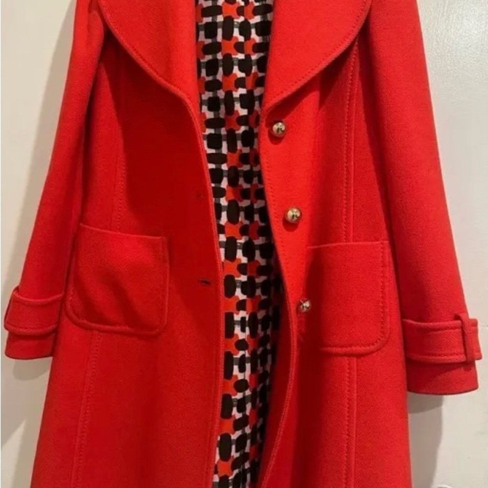 🎀 Kate Spade 🎀 Red Coat EUC